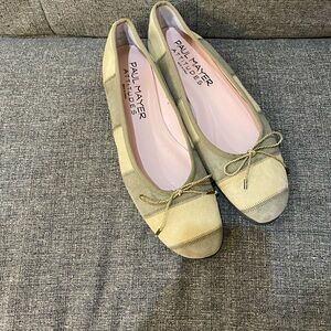 Poul Mayr Attitudes Leather Ballet Flats Women Size 10